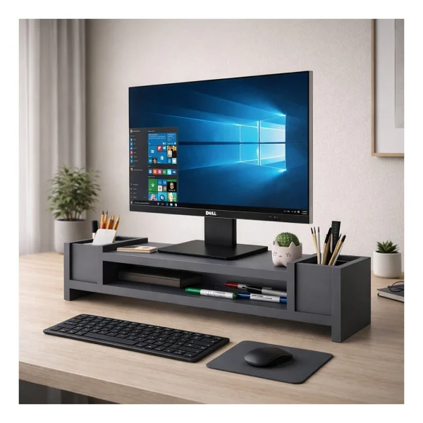 Betroya Ordena Antrasit Ergonomi Monitör Yükselticisi - Görsel 5