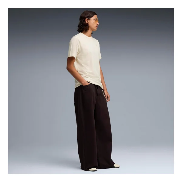 Puma Essential Elevated 695703-87 Krem Kısa Kollu Bisiklet Yaka Erkek Tişört - Görsel 8