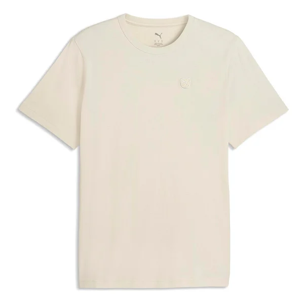 Puma Essential Elevated 695703-87 Krem Kısa Kollu Bisiklet Yaka Erkek Tişört - Görsel 9