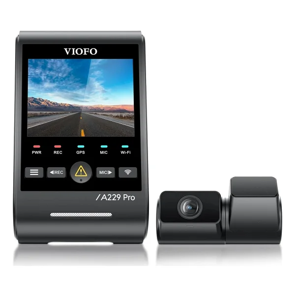 Viofo A229 Pro Tele 2 Kanallı Ön+Telefoto 4K+2K HDR Sony STARVIS 2 Sensör GPS'li Araç Kamerası - Görsel 5