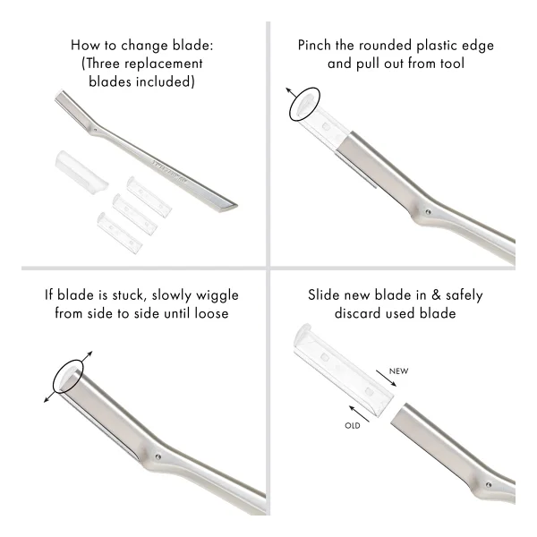 TWEEZERMAN Facial Razor - Yüz Usturası - Görsel 6