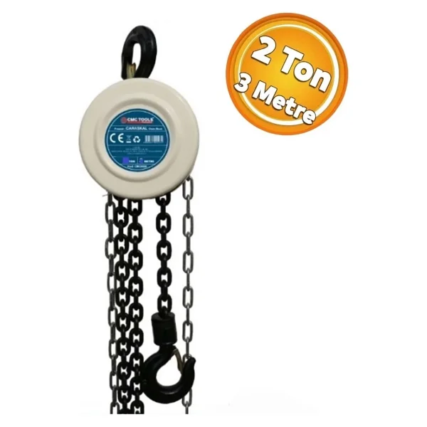 Cmc Tools CMC8581 Yük Kaldırma Indirme Zincirli Caraskal 2 Ton 3 Metre - Görsel 4