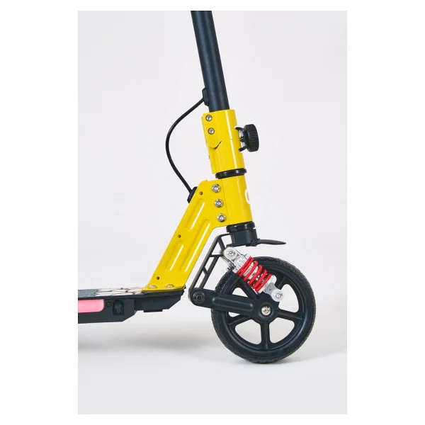 SIMATE YENİ Elektrikli Çocuk Scooter 130W 3 Kademe Hız Ayarlanabilir Gidon Uzun Menzil Koruma Seti Hediye 2026 - Sarı - Görsel 5