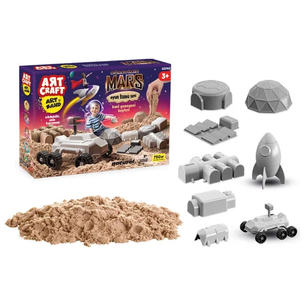 Art Craft Görevimiz Mars Kinetik Kum 750 gr 03743 - Görsel 2