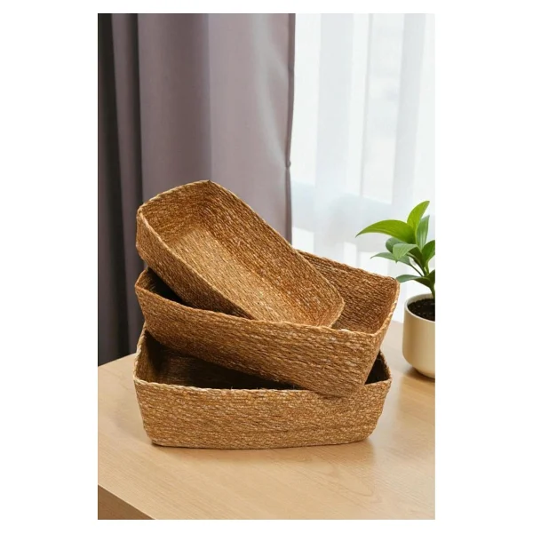 Digithome 3'lü Naturel Organizer Sepet -PNL-PH39 S/3 - Görsel 8