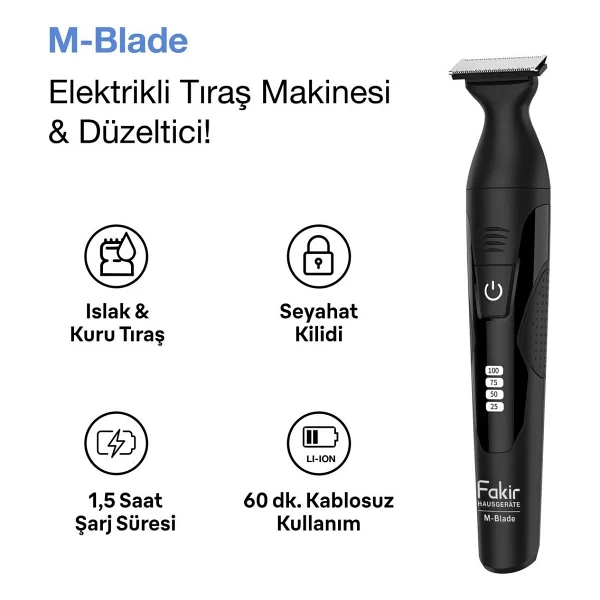 Fakir M-Blade Islak Kuru Tıraş Makinesi - Görsel 8