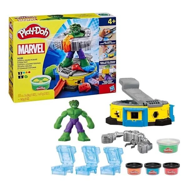 Play-Doh Marvel Hulk Smash & Squish Oyun Hamuru Seti F9826 - Görsel 5