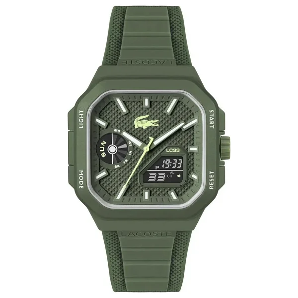 Lacoste LC33 Square LAC2011505 Yeşil Erkek Kol Saati - Görsel 3
