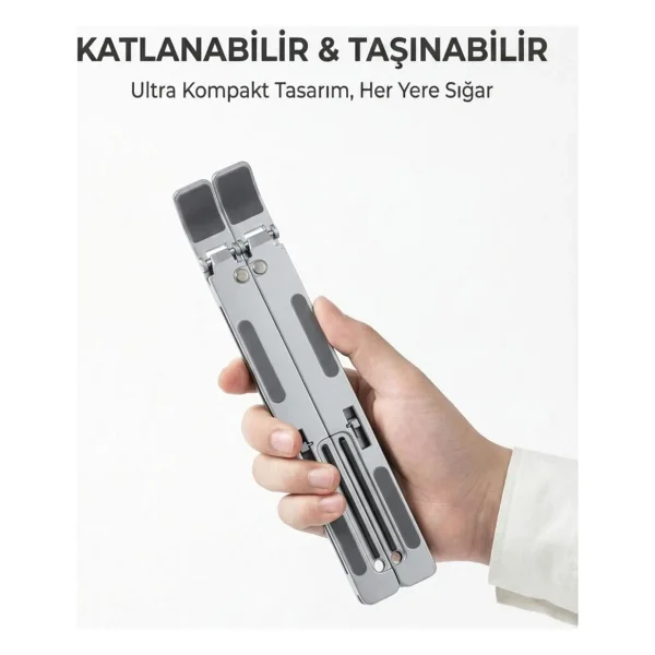 4Berry 4BH31G 17" Gri Laptop Standı - Görsel 3