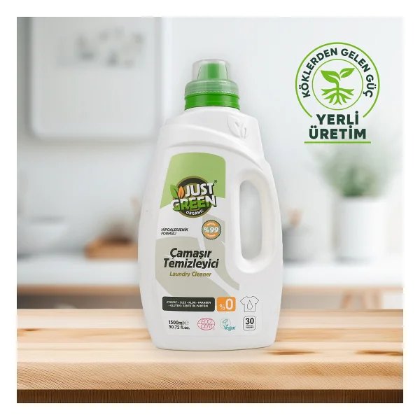 Just Green Organic Çamaşır Temizleyici 30 Yıkama 1.5 lt - Görsel 5