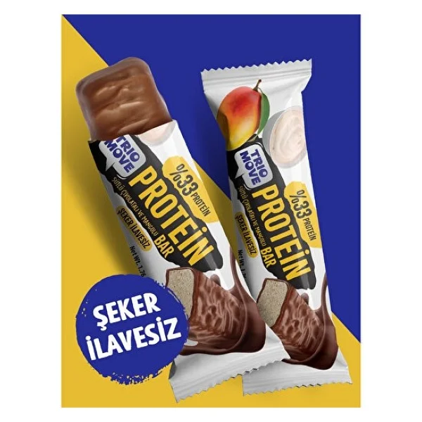 Trio Move Çikolata Kaplamalı Protein Bar - Kurabiyeli Ve Sütlü Çikolatalı 50 G X 9 Adet Protein Bar - Görsel 2