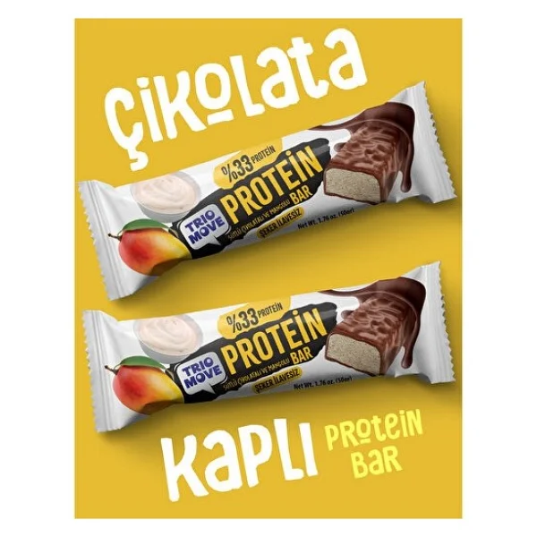 Trio Move Çikolata Kaplamalı Protein Bar - Kurabiyeli Ve Sütlü Çikolatalı 50 G X 9 Adet Protein Bar - Görsel 3
