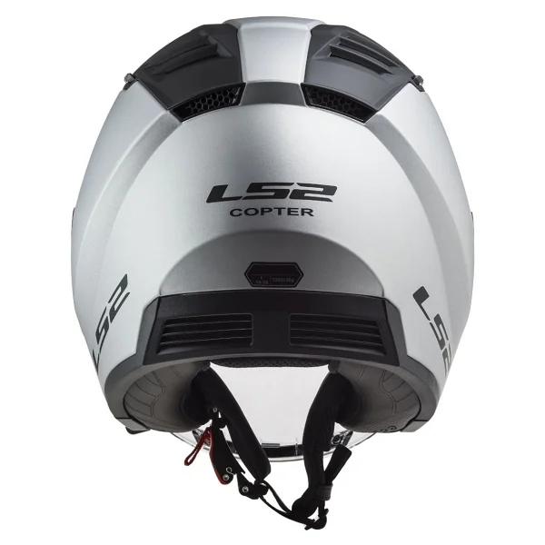 LS2 Copter 2 Mat Gri Açık Motor Kaskı - Görsel 3