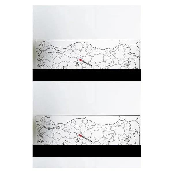 Eco Lounge Yazılabilir Türkiye Haritası Manyetik Duvar Stickerı 110 x 56 cm - Görsel 4