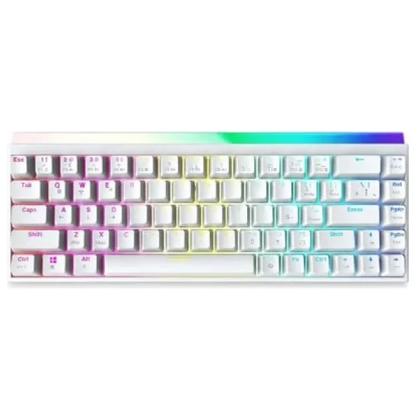 K-Snake KS3N Mekanik Klavye - Rgb Red Switch Gaming Klavye - Beyaz - Görsel 3