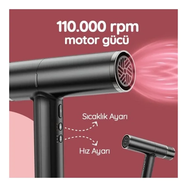 Simtech KM-1994 1600 W Saç Kurutma Makinesi - Görsel 2