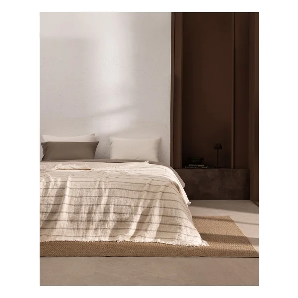Madame Coco Orvanel Çift Kişilik %100 Pamuk Yatak Örtüsü - Bej - 230 x 250 cm - Görsel 8