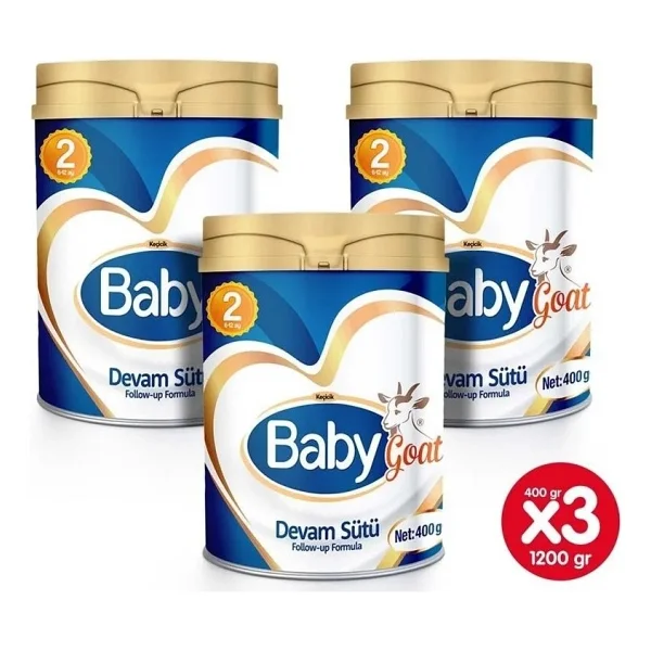 Baby Goat 2 Keçi Sütü 400 gr 3 Adet - Görsel 2
