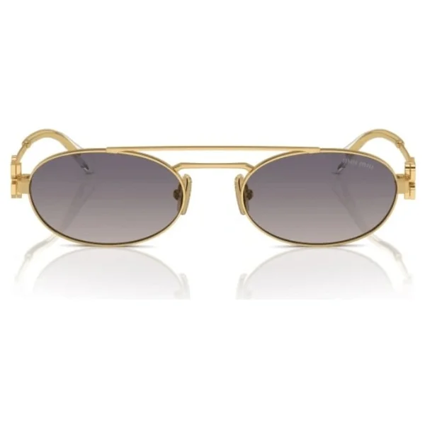 Miu Miu Logo 54ZS 5AK30C Gold-Grey Kadın Güneş Gözlüğü - Görsel 8