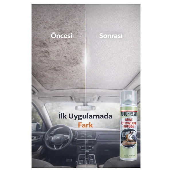 Autofresh Köpük Araç İçi Temizleyici 500 ml - Görsel 7