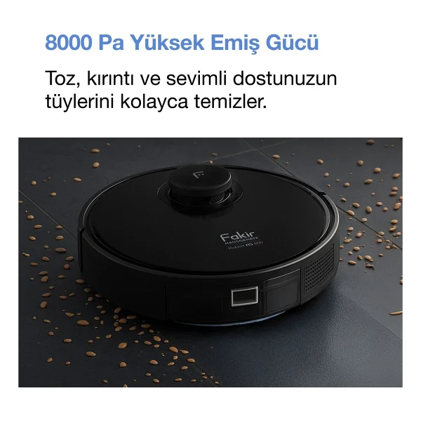 Fakir 8000PA Çekim Gücü Türkçe Sesli Uyarı Sistemi Wifi Bağlantılı 3200MAH Lı-Ion Pil - Siyah - Görsel 6