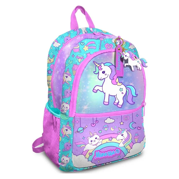 Minosso Unicorn Desenli Kız Çocuk 3'lü Okul Çanta Seti Set1007 - Görsel 3