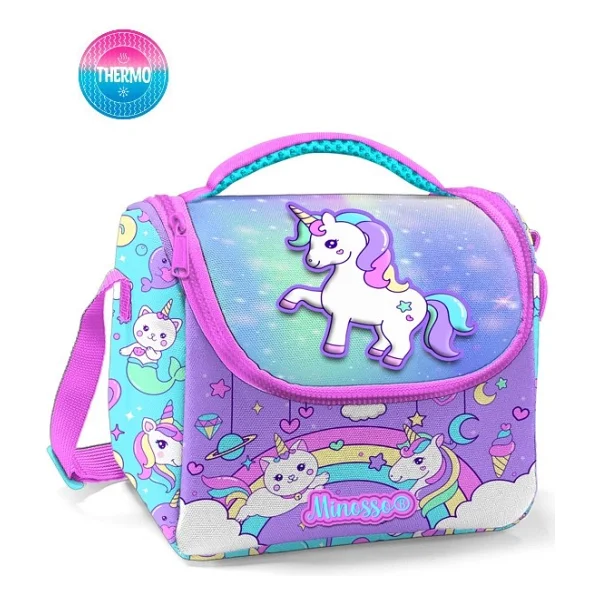 Minosso Unicorn Desenli Kız Çocuk 3'lü Okul Çanta Seti Set1007 - Görsel 4