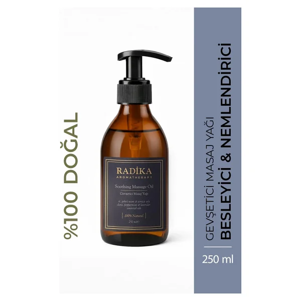 Radika Aromatherapy Gevşetici Doğal Masaj Yağı 250 ml - Şeffaf - Görsel 3