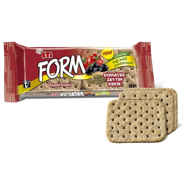 Eti Form Domatesli Zeytinli ve Kekikli Kepekli Bisküvi 24x40 gr - Görsel 7