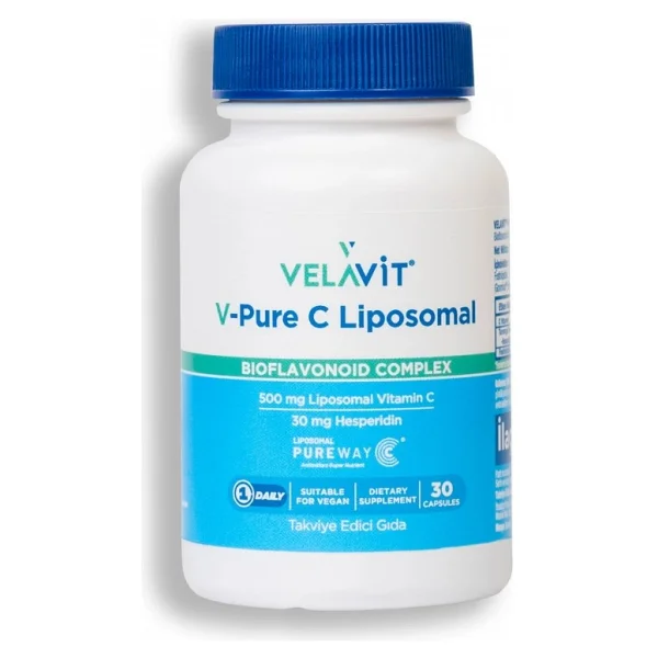 Velavit V-Pure C Liposomal Bioflavonoid Complex 30 Kapsül - Görsel 3