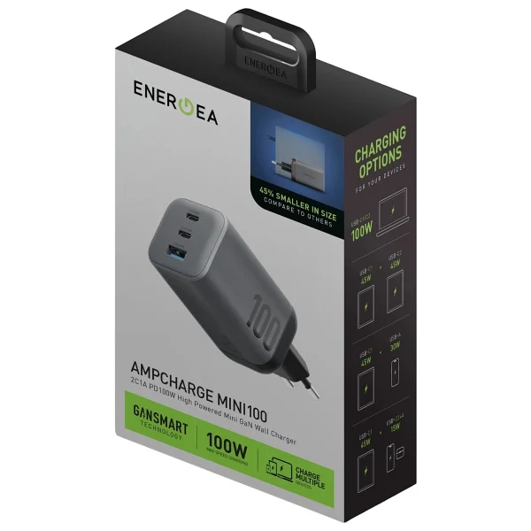 Energea Ampcharge Mini 100 W Hızlı Şarj Adaptörü - Görsel 5