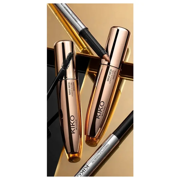 KIKO Milano Maxi Mod Length & Curl Waterproof Siyah Maskara - Görsel 5