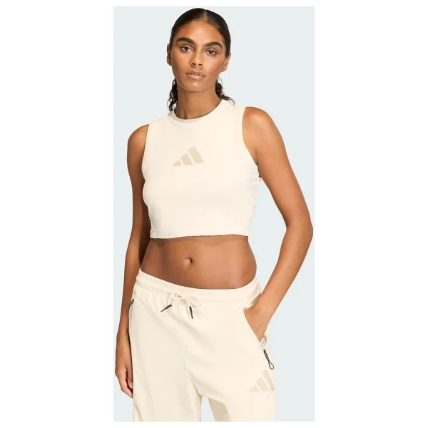 Adidas Z.N.E. Sıfır Kol Bisiklet Yaka Crop Tişört - Görsel 6
