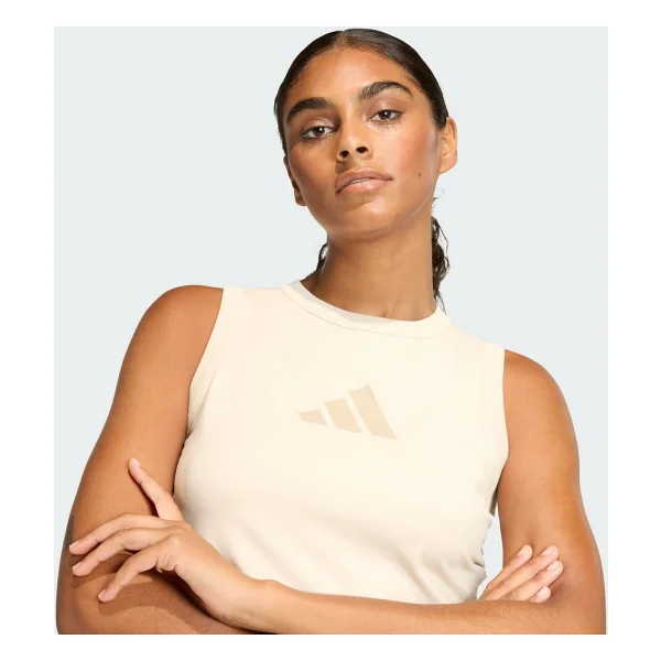 Adidas Z.N.E. Sıfır Kol Bisiklet Yaka Crop Tişört - Görsel 4