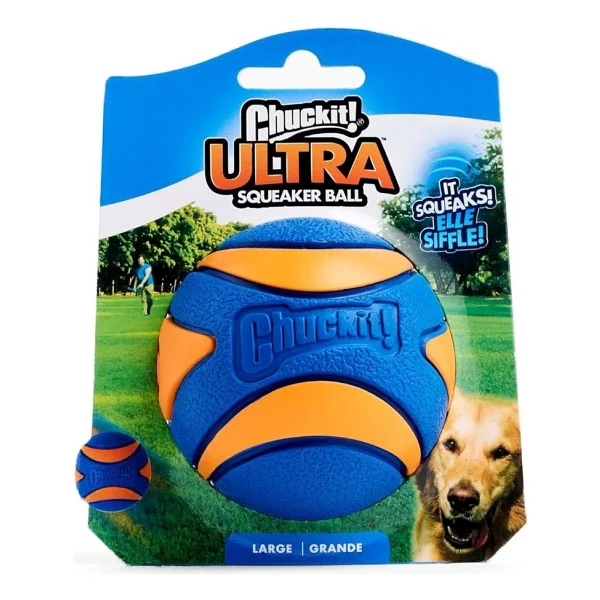 Chuckit Utra Squeaker Tekli Sesli Köpek Oyun Topu - Large - Görsel 4