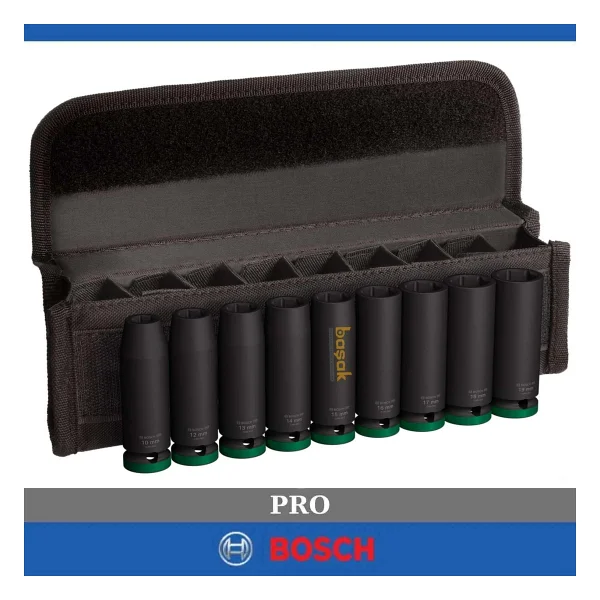 Bosch Pro 2608003039 10-19 mm 9 Parça Havalı Lokma Takımı - Görsel 4