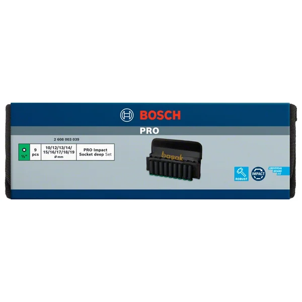 Bosch Pro 2608003039 10-19 mm 9 Parça Havalı Lokma Takımı - Görsel 3