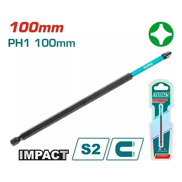 Total Ph1X100 Mm Yıldız Bist Uç 1'Li Paket Yüksek Kalite Tacım71Ph1100 Nms Hırdavat - Görsel 5