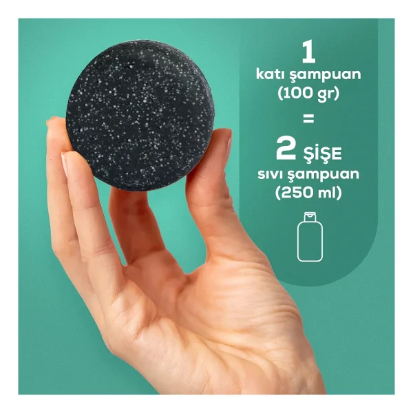 Krijen Aktif Karbon ve Çay Ağacı 100 gr Katı Şampuan - Görsel 6