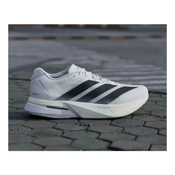 Adidas Adizero Boston 13 JS4939 Siyah-Beyaz Erkek Koşu Ayakkabısı - Görsel 2
