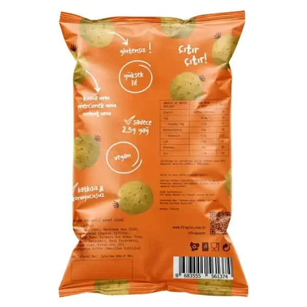 Fropie Nohut Cipsi Kajun Baharatlı & Probiyotikli X12 - Görsel 3