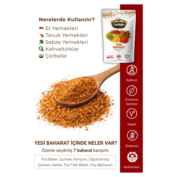 Zarifoğlu Yedi Baharat 200 gr - Görsel 2