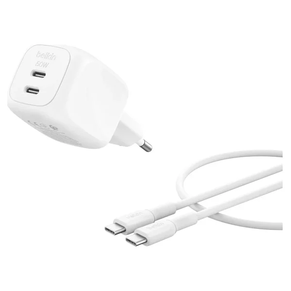 Belkin Boostcharge Pro WCH019KQ1MWH-B6 50 W Type-C Kablolu Hızlı Şarj Aleti - Görsel 10