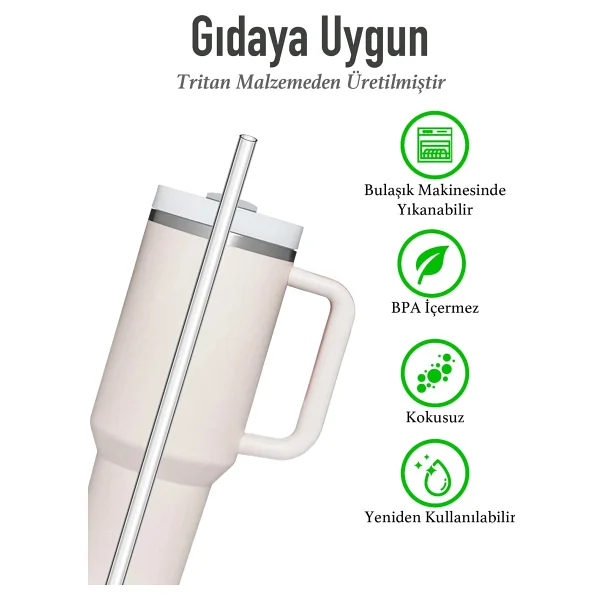 Belirtilmemiş Stanley Termos Uyumlu Stanley Quencher 1.18 ve 0.88 Uyumlu 6lı Pipet Termos Pipeti- Temizlik Fırçası Hediyeli - Termos Pipeti - 6'Lı Pipet+ Temizlik Fırçası Hediyeli - Görsel 2