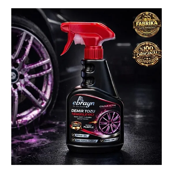 Ebrayn Premium Oto Araç Jant Demir Tozu Temizleyici Balata Demir Tozu Temizleyici Sprey 500 Ml - Görsel 2