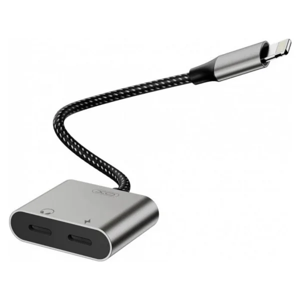 Xo Çift Lightning Çıkışlı iPhone ve iPad Uyumlu 2 in 1 Kulaklık ve Şarj Dönüştürücü Adaptör - Görsel 4