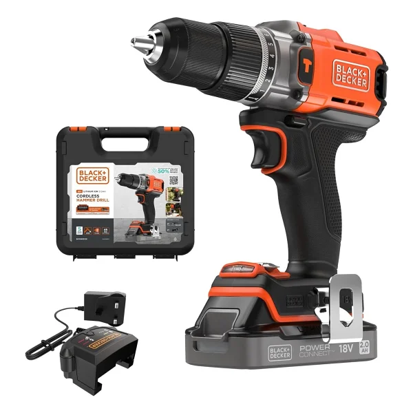 Black+Decker BLD682D1XK Tek Akülü 2 Ah Matkap - Görsel 5