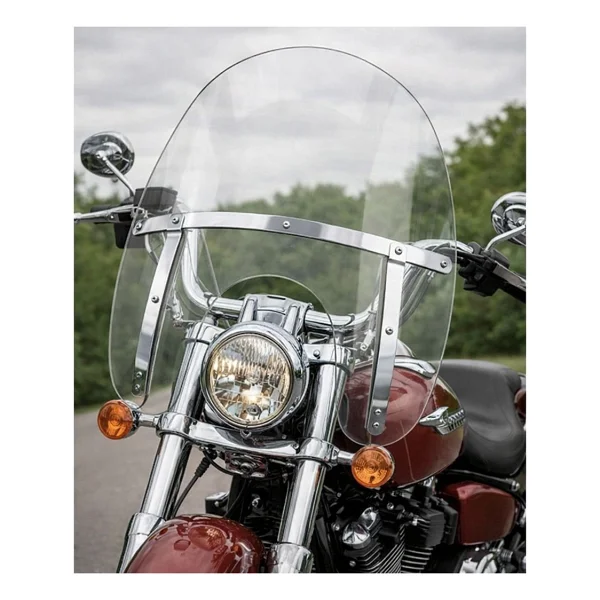 MOTOANL Motosiklet Chopper Ön Siperlik Camı Avrupa Model 4mm Kalınlıkta Chopper Modele Uyumlu Motor Ön Camı - Görsel 3