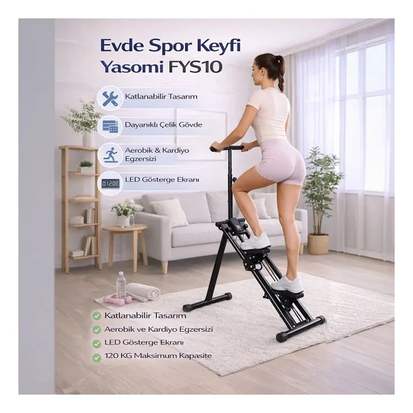 Yasomi FYS10 Dikey Tırmanma Egzersiz Aleti - Görsel 3