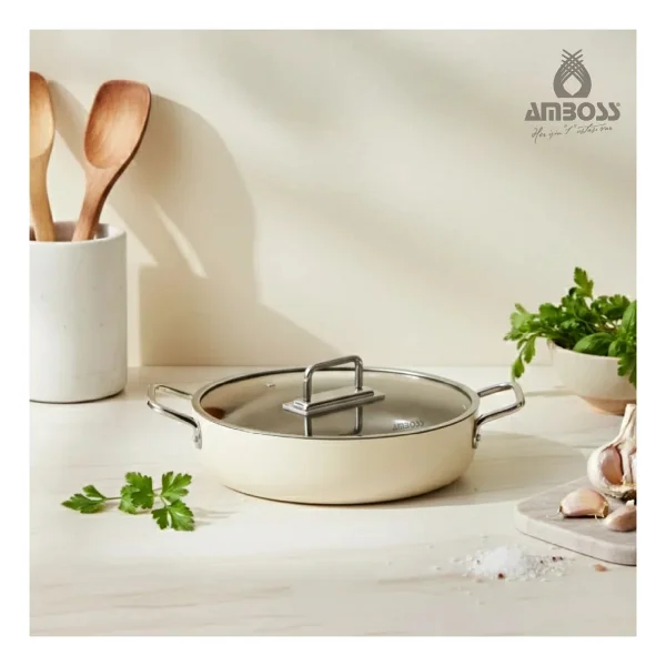 Amboss Sera Nova 30 cm Basık Seramik Tencere - Görsel 2